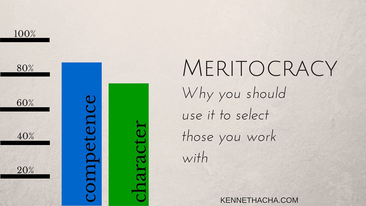 MERITOCRACY- why you should use it to select those you work with